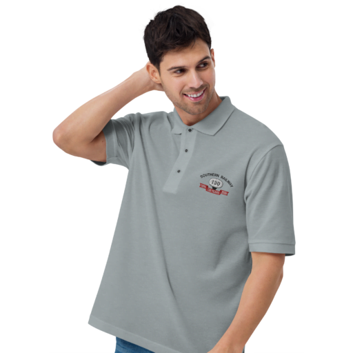 New Southern Railway 130th Anniversary gear that you won't want to miss! 1 Southern Railway 130th Anniversary grey polo shirt