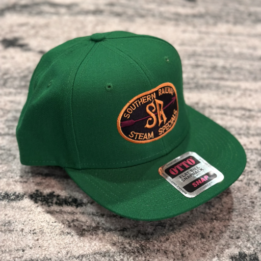 Check out our fun new Southern Railway Merchandise! 4 Southern Steam Specials Snapback Hat